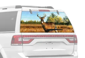 November Buck Rear Window Decal