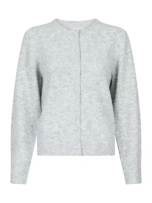 Nuna Knit Cardigan - Light Grey Melange