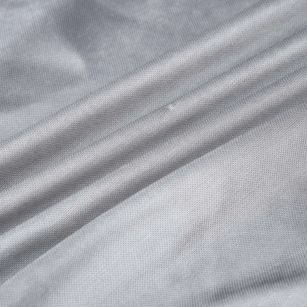 Plus Size Silver Silk Lace slip