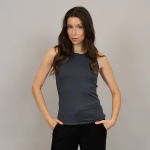 SECOND SKIN BY RD STYLE  MARIA TANK TOP-BLACK INK