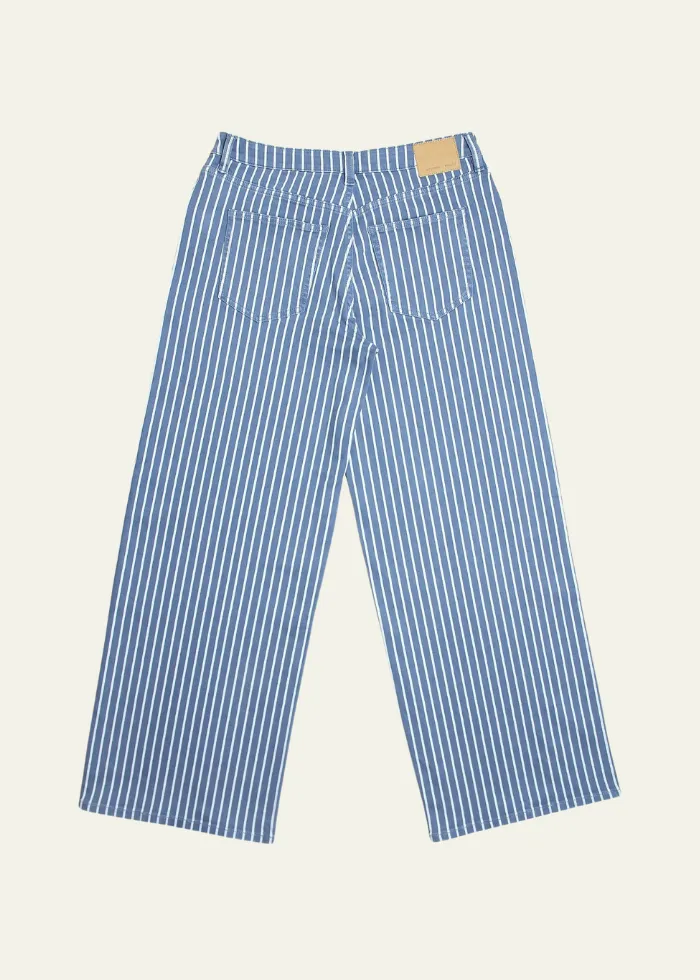 Seventy   Mochi Gracie Jean in Washed Denim Wide Stripe