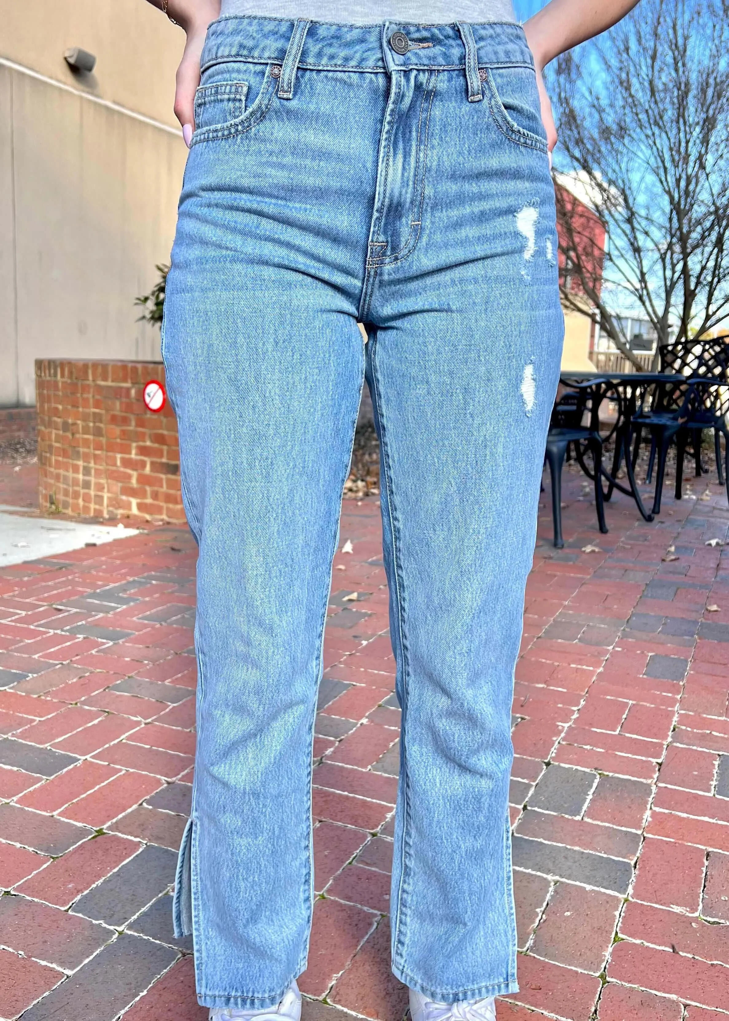 Should You Know Straight Jeans - Medium Wash