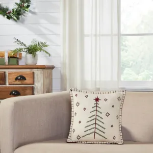Star of Wonder Primitive Tree Pillow 12"