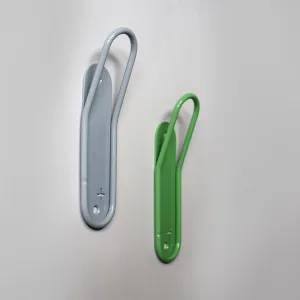 Stockholm Single Wall Hook - Grey / Green