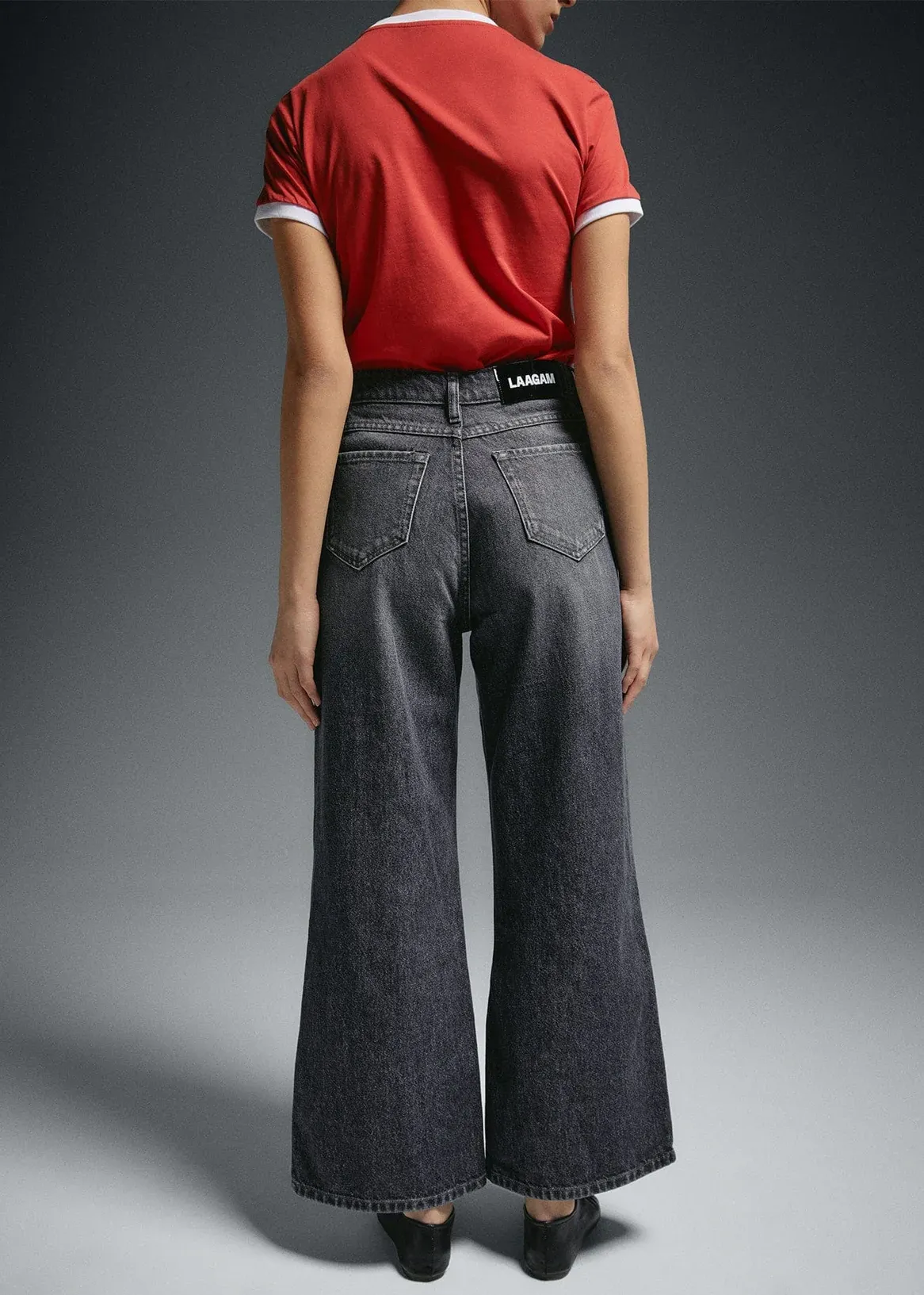 'Thelma' Low Waist Jeans | Grey