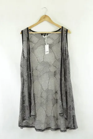 Vivid Black And White Cardigan 14