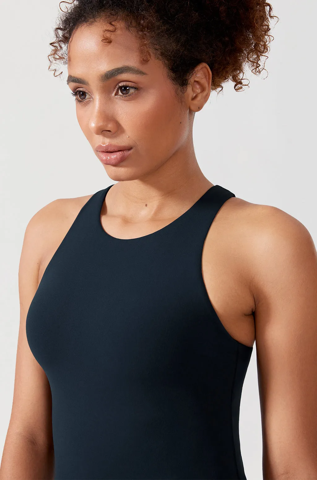 Waist Length Racerback Tank Top