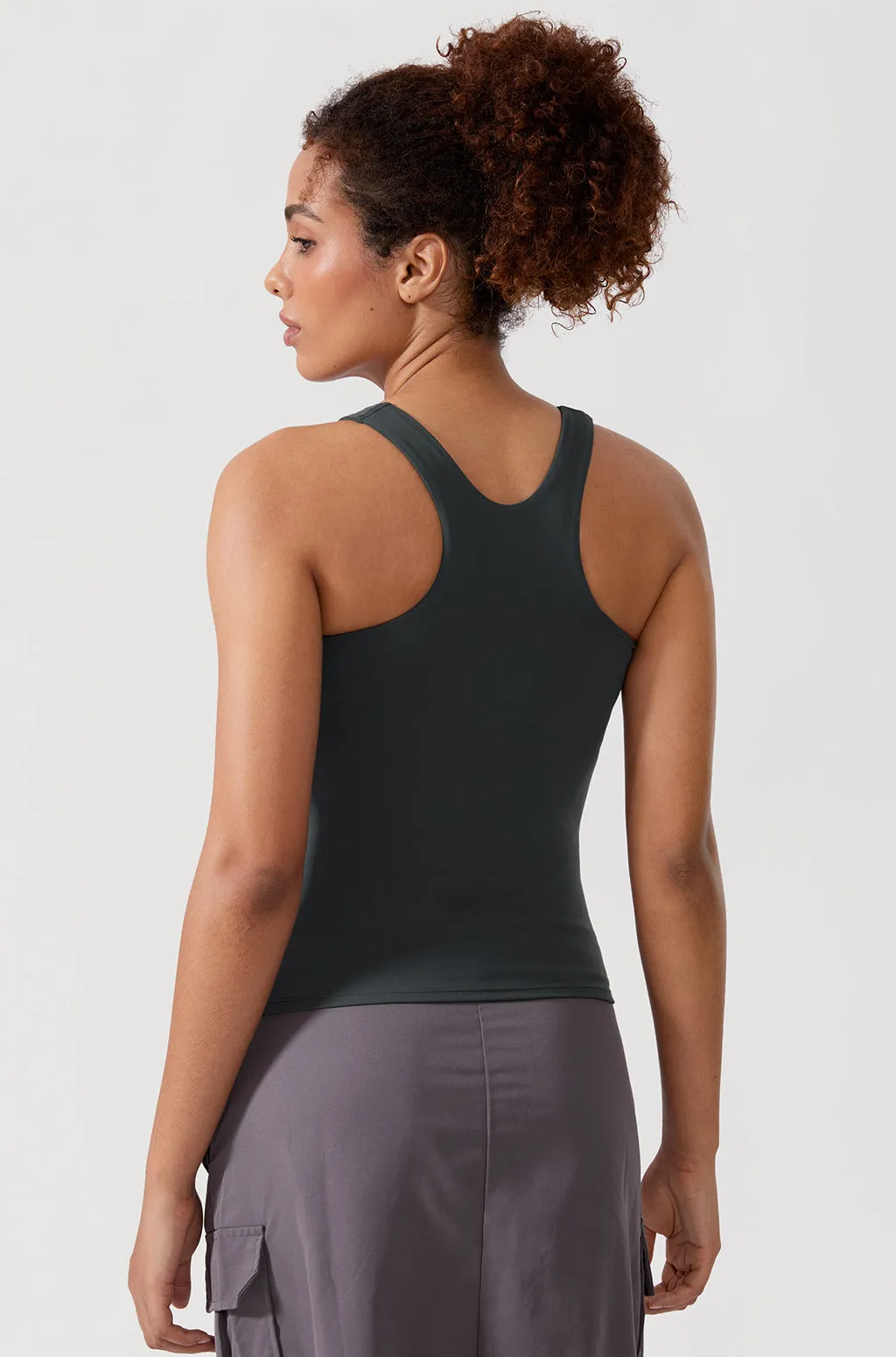 Waist Length Racerback Tank Top