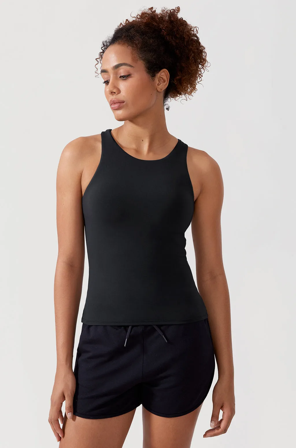 Waist Length Racerback Tank Top