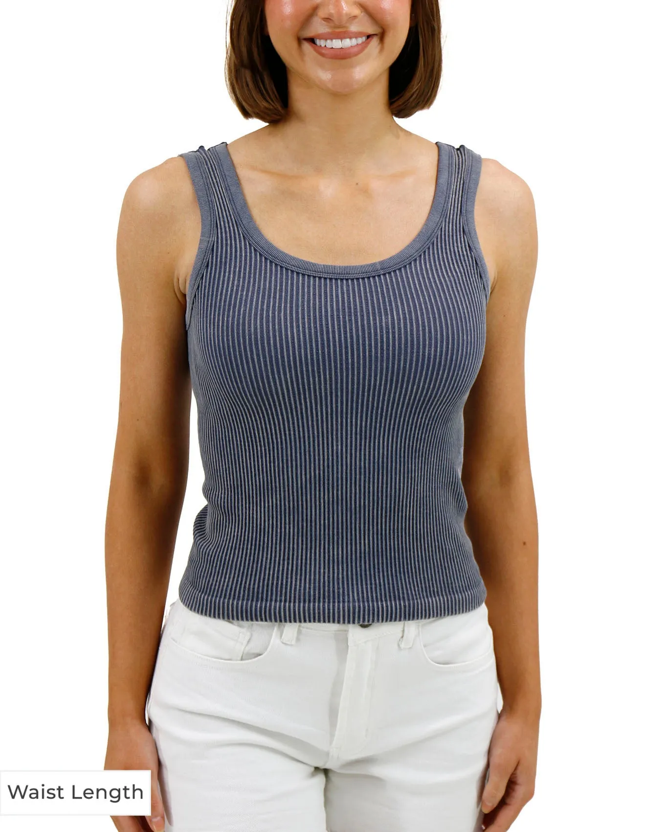 Washed Denim Brami Tank