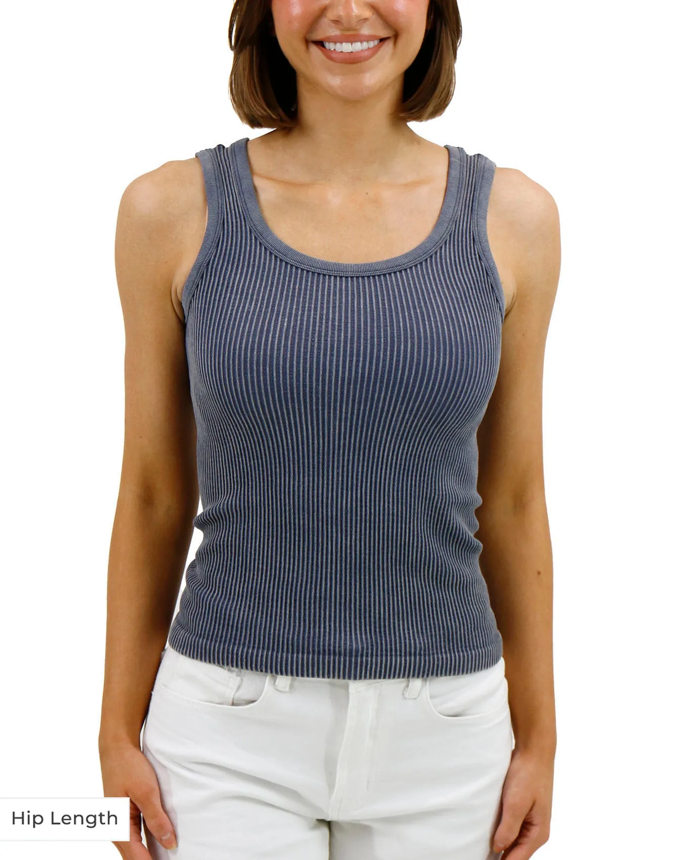 Washed Denim Brami Tank