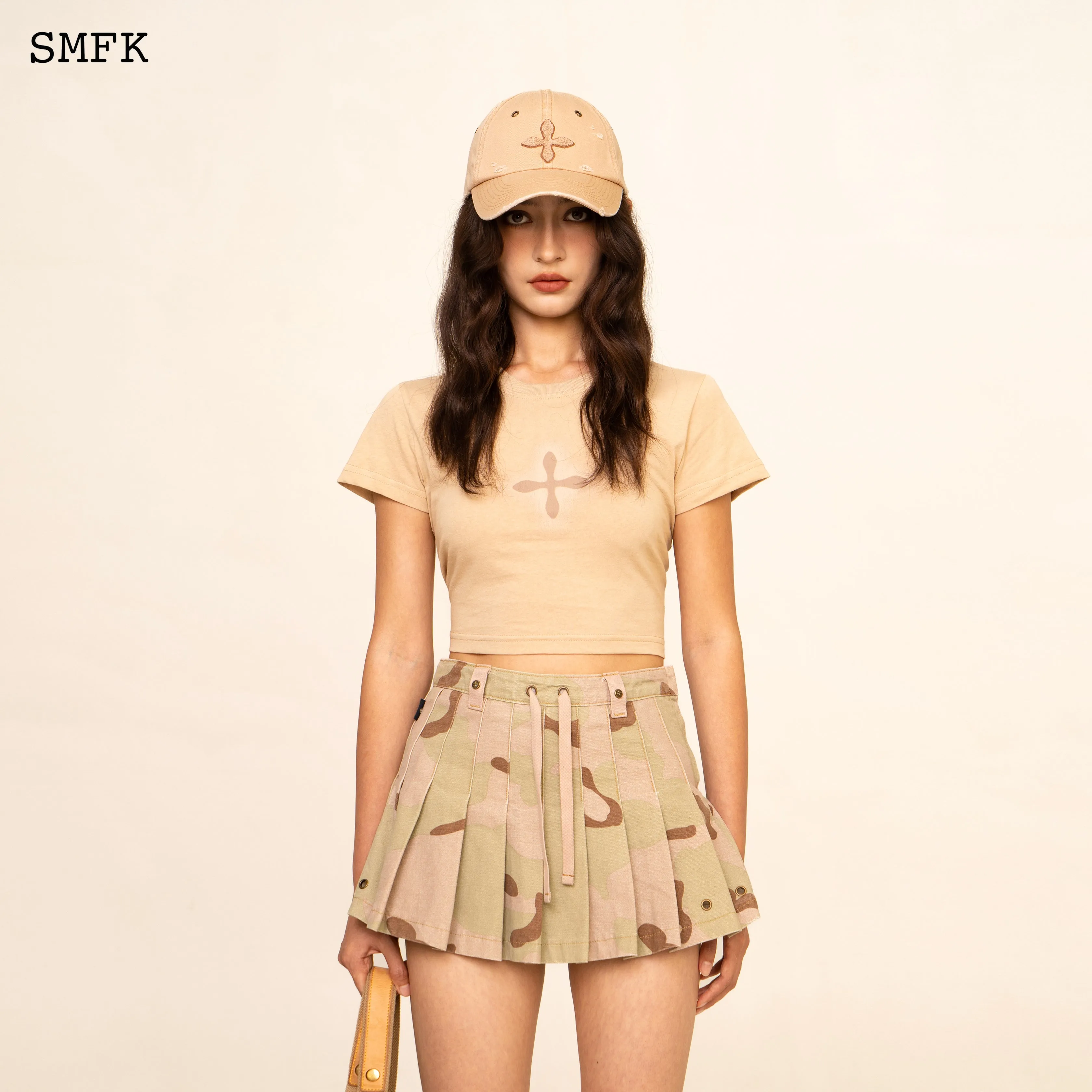 WildWorld Desert Camouflage Pleated Mini Skirt